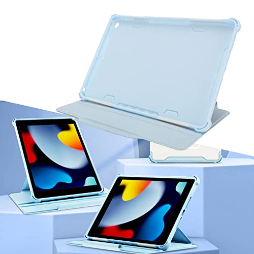 Annadue Stoßfeste Tablet Hülle mit Ständer für OS X Tablet 10,2 Zoll 9. 8. 7. Generation, Dünn, Sturzsicher, Schutzhülle mit PC TPU Material (Blau) von Annadue
