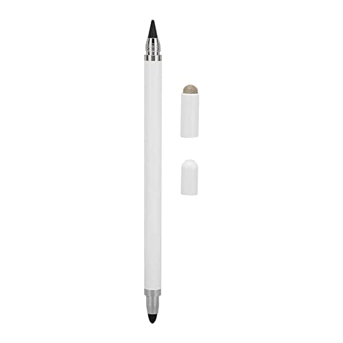 3 in 1 Universal Stylus Mit Feiner Spitze für Tablet Mobiltelefone - Hochempfindlicher Touchscreen Stift Mit 2 Faserspitzen Zum Schreiben und Zeichnen (Weiß) von Annadue