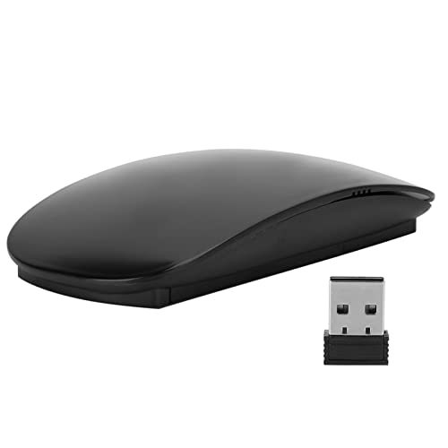 Annadue TM-823 2,4 GHz Kabellose Maus, Hohe Empfindlichkeit 1200 DPI, Präzise Positionierung, Ergonomisches Design, Leiseres Klicken, Lange Arbeitszeit, für Laptop/Notebook (Black) von Annadue