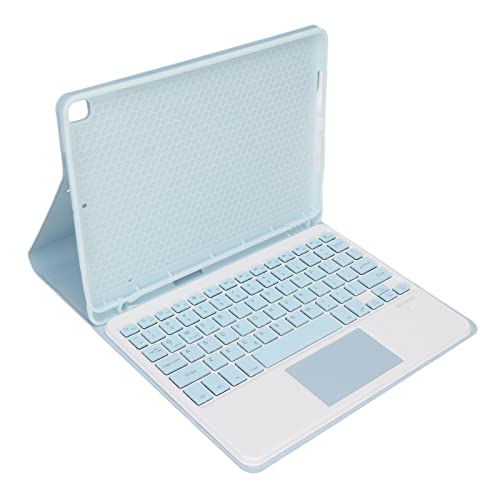 Annadue Tablet-Hülle mit Tastatur für IOS Air3 10,5 Zoll, Pro 10,5 Zoll 2017, 10,2 Zoll 7 8 9, Magnetische Kabellose Tastaturhülle mit Bluetooth-Tastatur, Touchpad, Stifthalter (Blau) von Annadue