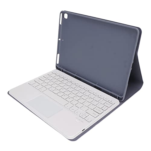 Annadue Tablet-Hülle mit Tastatur für IOS Air3 10,5 Zoll, Pro 10,5 Zoll 2017, 10,2 Zoll 7 8 9, Magnetische Kabellose Tastaturhülle mit Bluetooth-Tastatur, Touchpad, Stifthalter (Lila) von Annadue