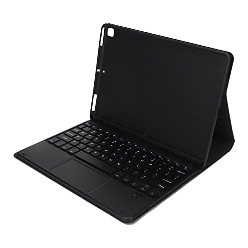 Annadue Tablet-Hülle mit Tastatur für IOS Air3 10,5 Zoll, Pro 10,5 Zoll 2017, 10,2 Zoll 7 8 9, Magnetische Kabellose Tastaturhülle mit Bluetooth-Tastatur, Touchpad, Stifthalter (Schwarz) von Annadue