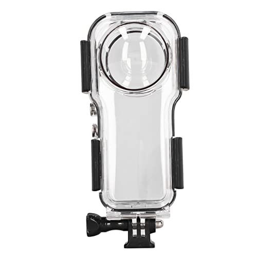 Annadue Tauchtasche füR Insta360 One R 360-Grad-Action-Kamera, Wasserdichtes Gehäuse aus Optischem Glas aus Edelstahl, Unterwasser-Tauchschutzhülle, 40 M von Annadue