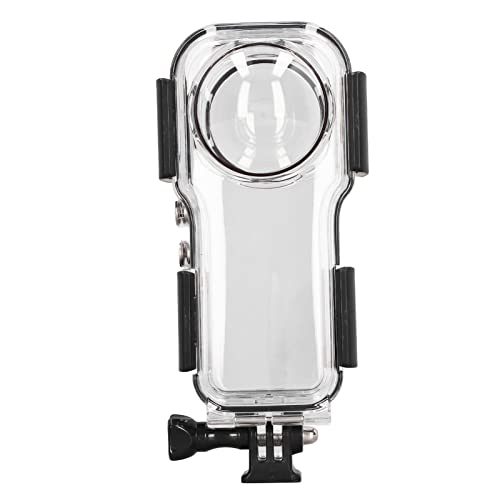 Tauchtasche füR One R 360-Grad-Action-Kamera, Wasserdichtes Gehäuse aus Optischem Glas aus Edelstahl, Unterwasser-Tauchschutzhülle, 40 M von Annadue