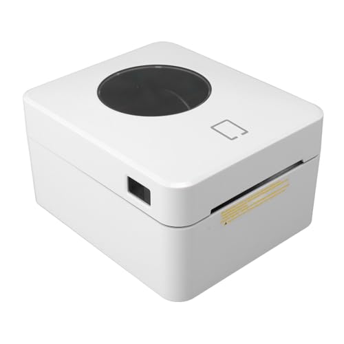 Annadue Thermo-Etikettendrucker, 203 DPI USB-Versandetikettendrucker, 2x10 Hochgeschwindigkeits-Etikettendrucker für den Versand von Paketen, für Windows und für OS X (EU-Stecker) von Annadue