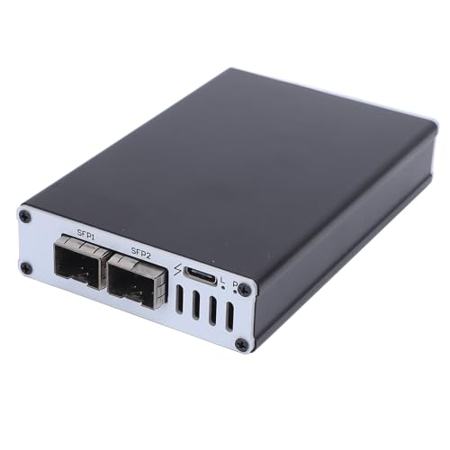 Annadue Thunderbolt 3 10g Ethernet -Adapter für Hochgeschwindigkeitsnetzwerkverbindungen, 10 GB/s Kompatibel mit Thunderbolt 3 oder Thunderbolt 4 Ports USB4 SFP Fibre Port 10 Gigabit von Annadue