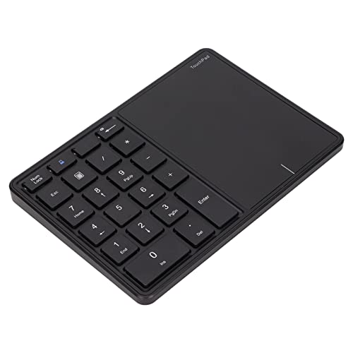 Annadue Tragbare 22-Tasten-Bluetooth-Nummerntastatur, 2,4 G, Drahtloser Dualmodus, Numerische Tastatur, -Tastatur mit Touchpad, Tastatur mit Typ-C-Schnittstelle für PC, Laptop, von Annadue