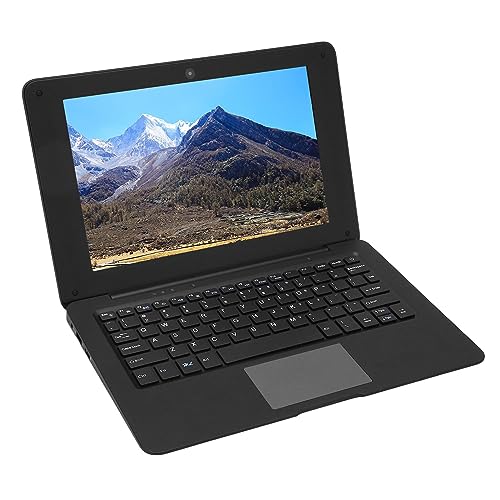 Annadue Tragbarer 10,1 Zoll N3350 Dual Core Laptop für Win10 Betriebssystem, 64 GB ROM, Dual Core 2,4 GHz Internet Kleincomputer, PC. 2500MAh (EU-Stecker 3G+64G) von Annadue