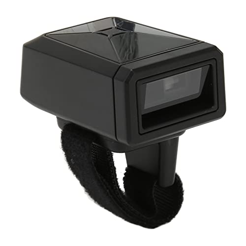 Annadue Tragbarer 1D-Barcode-Scanner, 2,4 G/Bluetooth/USB-Kabel, Tragbarer Ring-CCD-Barcode-Leser, für Laptops, PCs, POS, Smartphones, Tablets, für IOS und Computer von Annadue