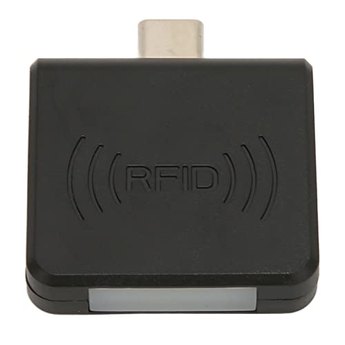 Annadue Tragbarer Berührungsloser Kartenleser, RFID ID Handy Kartenleser, Type c Schnittstelle 125 kHz RFID Handy Leser.(Schwarz) von Annadue