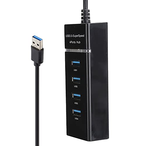 Annadue USB 3.0 HUB,4 Port Powered USB HUB Expander,1 Bis 4 USB 3.0 HUB Stecker auf Buchse USB Adapter Kabel Splitter,Plug and Play für Desktop- und Notebook-Computer von Annadue