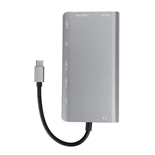 Annadue USB C Hub 8-in-1 Typ-C-Dockingstation -Adapter mit USB 3.0 X 2/Speicherkarte X 1 + /VGA + + RJ45 + Typ-C-Anschluss für Notebooks Vom Typ C. von Annadue