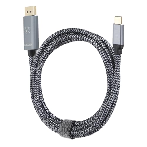 Annadue USB C zu Displayport Kabel 8K 60 Hz Bidirektionaler Übertragungsadapter 6,6 Fuß, Unterstützt Ein Reibungsloseres Spielerlebnis mit Umfassender Kompatibilität von Annadue