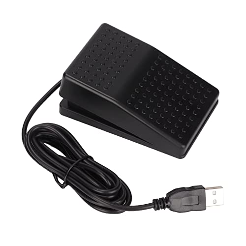 Annadue USB-Fußpedal Einzelfußschalter, One Key Customized Computer Keyboard Action Pedal HID, Hochempfindliches Mechanisch Programmierbares Einzelfußschalterpedal mit 2 M Kabel für Computer Annadue USB-Fußpedal Einzelfußschalter, One Key Customized Computer Keyboard Action Pedal HID, Hochempfindliches Mechanisch Programmierbares Einzelfußschalterpedal mit 2 M Kabel für Computer von Annadue