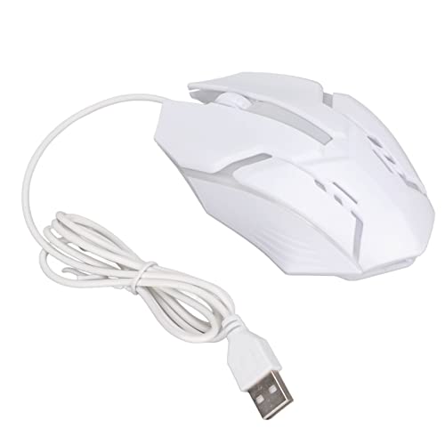 Annadue USB Gaming Maus Ergonomische Schnelle PC Computer Optische Mäuse Hochpräzise Gaming Mäuse für Windows, PC, Mac, Laptop Gamer(Weiß) von Annadue