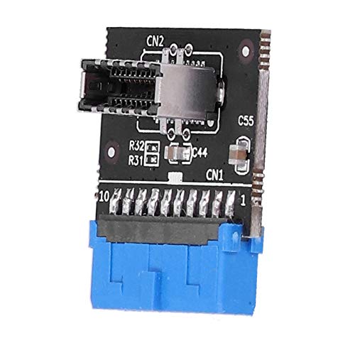 Annadue USB-Header-Adapter Computer-Mainboard USB 3.0 auf Typ-E-Frontplattenbuchse 20-poliger Header MB-Stecker-Verlängerungsadapter für Motherboard Annadue USB-Header-Adapter Computer-Mainboard USB 3.0 auf Typ-E-Frontplattenbuchse 20-poliger Header MB-Stecker-Verlängerungsadapter für Motherboard von Annadue