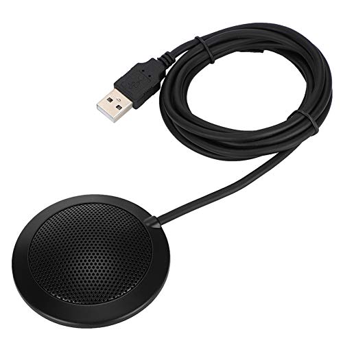 Annadue USB Konferenzmikrofon, 360 Grad Omnidirektionales PC Mikrofon mit Metallgitterabdeckung und 1,8 M Superlangem Kabel für Videokonferenzen, Spiele, Chats Usw von Annadue