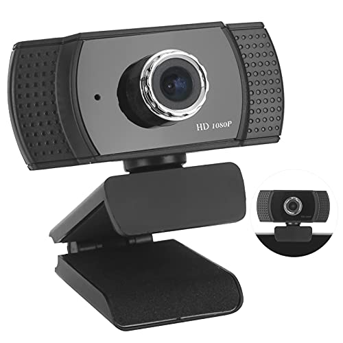 Annadue USB PC Webcam 1080P, Tragbare HD-Webkamera Zum Aufstecken mit Rauschunterdrückungsmikrofon, Plug & Play für Desktop-Computer Notebook Smart Camera - Schwarz von Annadue