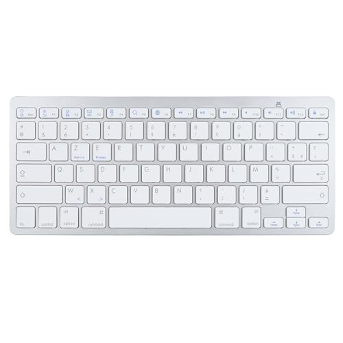 Annadue Ultraschlanke Bluetooth-Tastatur, Kabellose Bluetooth-Computertastatur, Deutsch, Verfügbare Sprachen Französisch, Spanisch und Italienisch, (Französisches AZERTY-Layout) von Annadue