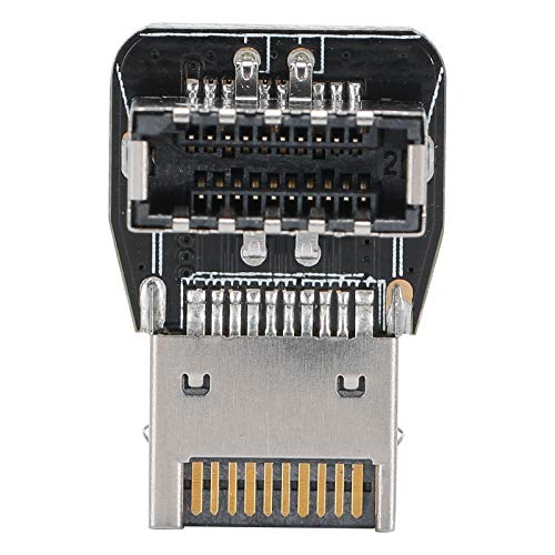 Annadue Vorderer Type-E-Adapter Type-E-Schnittstelle 90-Grad-Lenkbogenkrümmer, Unterstützung USB3.1 10G für PC-Motherboard von Annadue