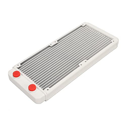 Annadue Wasserkühlungskühler, 18 Rohr Aluminium Wärmetauscher Kühler für PC CPU Computer Wasserkühlungssystem, G1/4 Gewinde, 240 Mm von Annadue