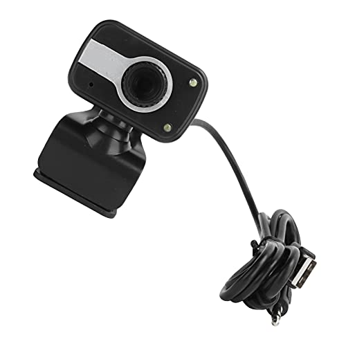 Annadue Webcam mit Mikrofon, Plug-and-Play-USB-Webcam-Webkamera Tragbare USB-Computer-PC-Kamera für Videokonferenzen und Online-Unterricht, 3,5-mm-Audioanschluss von Annadue