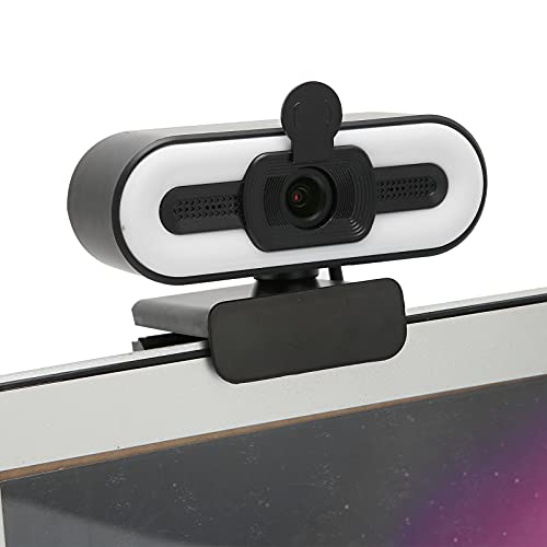 Annadue Webcam mit Mikrofon für PC, Desktop, Laptop, HD 1080p/30fps, Breitbild-HD-Videoanrufe, Einstellbares Aufhelllicht, USB-Webkamera mit Sichtschutz für Konferenzen, Lernen, Skype von Annadue