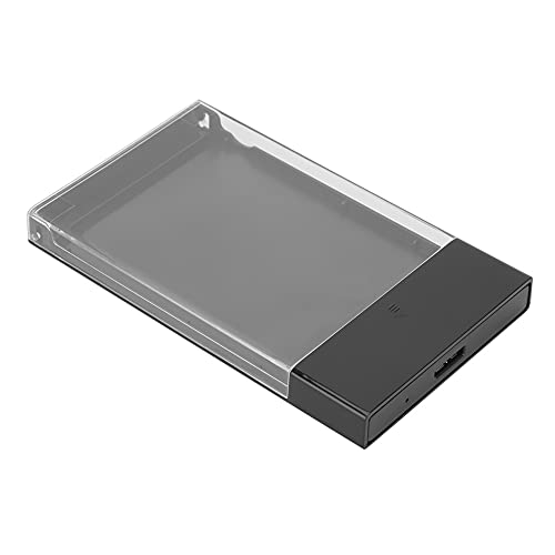 Annadue Werkzeuglose Transparente Mobile Festplattenbox, USB3.0 Bis -Festplattenbox, mit Schnallenverschluss für 2,5-Zoll-Festplatte von Annadue