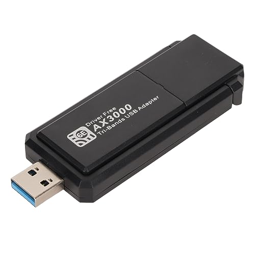 Annadue WiFi 6E USB Netzwerkadapter, 3000 Mbit/s WiFi Dongle USB 3.0 Triple Band 2,4G/5G/6G Wireless Netzwerk Adapter für Windows 10/11, 802.11ax /ac/a/b/g/n von Annadue