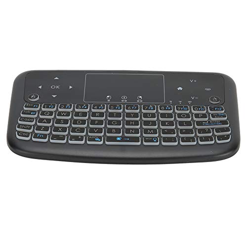 Annadue mit hochempfindlicher kabelloser Touchpad-Tastatur mit Hintergrundbeleuchtung, Leichter Minitastatur und integriertem Akku für die TV-Box von Annadue
