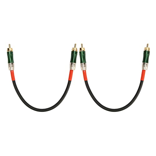 Annadue zu Audiokabel, Phonokabel Doppelt Geschirmter, Vergoldeter Stecker RAC zu Stecker zu Stecker Kabel, für DVD, Fernseher, Verstärker, Lautsprecher, Heimstereo von Annadue