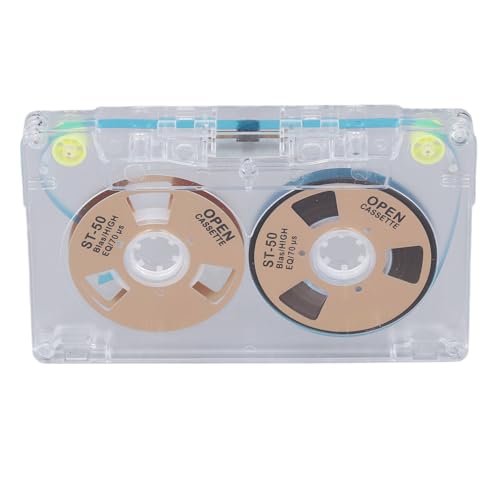 Blanko Kassetten Zum Selbermachen, Leere Musikkassette mit 46 Minuten Aufnahmezeit, Hoher Ausgangsleistung, Geringem Rauschen, Spulenkassetten für Vorträge, Studium, Musik, (Gold) von Annadue