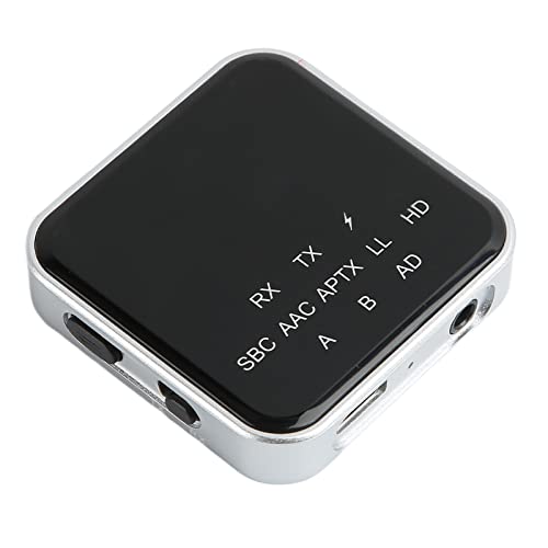 Annadue Bluetooth Audio Adapter, aptX Low Latency Bluetooth Transmitter Empfänger für TV PC Heimstereoanlage, aptX Adaptive & aptX HD & aptX LL, 3,5 Mm AUX Schnittstelle, 10M Distanz von Annadue