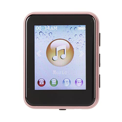 Bluetooth-MP3-Player, HiFi, Verlustfreier Touchscreen, Unterstützt, 8G-MP3-Player mit Lautsprecher (Roségold) von Annadue
