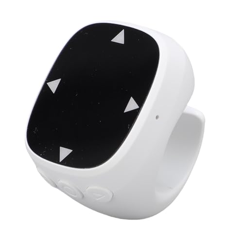 Bluetooth Scrolling Ring, Upgrade Touchscreen Smart Bluetooth Remote Page Turner, Multi Funktionaler Tiktok Scrolling Ring Zum Aufnehmen von Fotos, Ansehen von Kurzen Videos (White) von Annadue