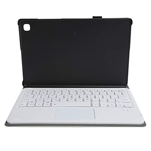 Bluetooth-Tastatur mit Abdeckung, Ultradünne Abnehmbare Kabellose Tastatur mit Touchpad + Ledertaschenhalter für Galaxy Tab A7 T500 / T505 Tablet.(Gold) von Annadue