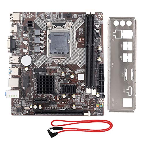 Computer-Motherboards, H81 Lag1150 DDR3-Motherboard mit Hdmi Sata 2.0 USB 2.0-Unterstützung VGA + Hdmi Dual-Ausgang, Eingebauter Akku von Annadue