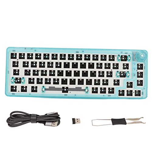 DIY 67 Tasten Hot Swap fähige Modulare Mechanische Tastatur RGB 3 Modi USB C 2 4 GHz Tastatur Zur Individuellen Anpassung BT5.0 Programmierbares Design Knopfsteuerung von Annadue