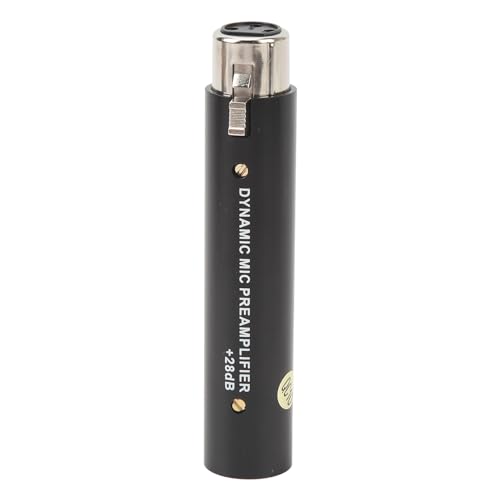 DM1 Dynamite Aktiver Inline Mikrofonvorverstärker mit 28 DB Verstärkung, Mikrofonvorverstärker, Mikrofon Booster, Vorverstärker fürAufnahme, Live Streaming, Zuhause von Annadue