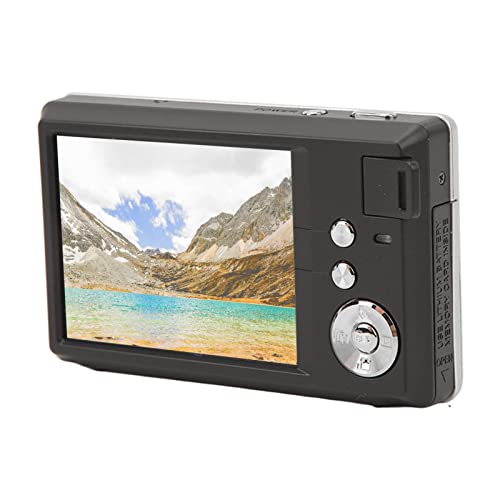 Digitalkamera, 4K 48 MP 16 Fach Zoom Digitalkamera mit Aufhelllicht, 3,0 Zoll LCD Anti Shaking Digitalkamera, Erweiterbar auf 128 GB, Point and Shoot Kamera für Kinder, Studenten, (Schwarz) von Annadue