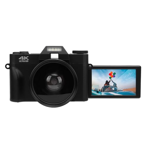 Digitalkamera für Fotografie, 4K 56MP Vlogging -Kamera mit 3 -Zoll -IPS -Touchscreen 270 -Grad -Rotation 16x Digital Zoom, Kompakte Reise -Cam für Fotos und Videos von Annadue