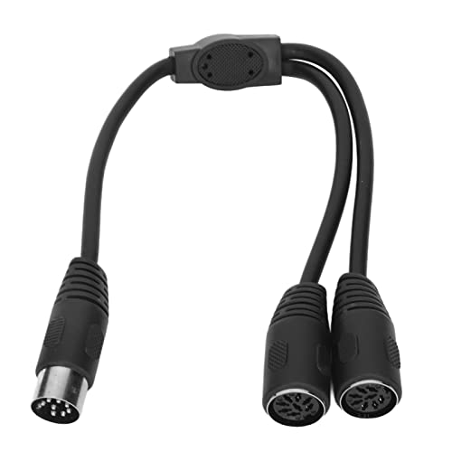 Din 8 Pin Audio Splitter Kabel, Din 8 Pin Stecker auf 2 Buchse Lautsprecher Audio System Mikrofon Signalsteuerung Splitter Verlängerungskabel (30cm) von Annadue