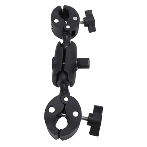 Doppel Klemme Halterung, Regenschirm Halter Halterung mit 360 Grad Kugelkopf Gelenk Arm, Doppel Kamera Klemme für Regenschirm Fotostudio Licht Stand Fahrrad Motorrad Doppel Klemme Halterung, Regenschirm Halter Halterung mit 360 Grad Kugelkopf Gelenk Arm, Doppel Kamera Klemme für Regenschirm Fotostudio Licht Stand Fahrrad Motorrad von Annadue