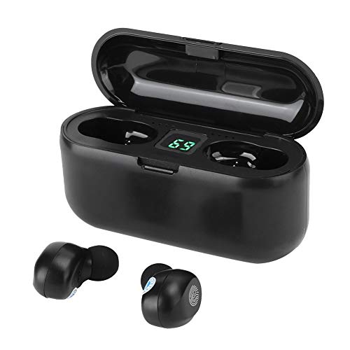 Drahtlose Bluetooth Ohrhörer, In Ear True Wireless Kopfhörer, F9 Touch Binaurales Earbuds mit LED Digitalanzeige, Surge Subwoofer, HiFi Sound. von Annadue