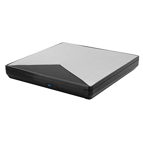 Externes DVD-Laufwerk aus Aluminiumlegierung, Tragbares CD/DVD +/-RW-Laufwerk/DVD-Player für Laptop, CD-ROM-Brenner, USB3.0-Desktop-Notebook, USB-Port-Schnittstelle von Annadue