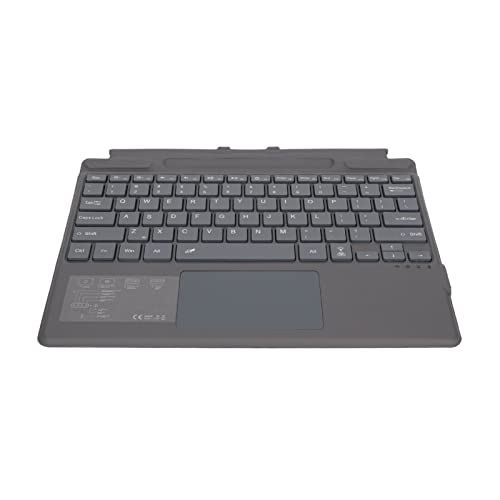 Für Surface Pro 8 Pro X Ultraflache Tragbare Kabellose Bluetooth-Tastatur mit Touchpad, Farbiger Hintergrundbeleuchtung, Eingebautem Akku von Annadue