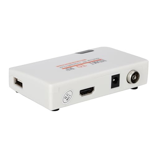 HDMI-HF-Modulator HDMI-zu-HF-Koaxialkonverter Koax-Adapter 1080P-Analog-TV-Sender für DVD-Spielkonsolen-Set-Top-Box(EU-STECKER) von Annadue
