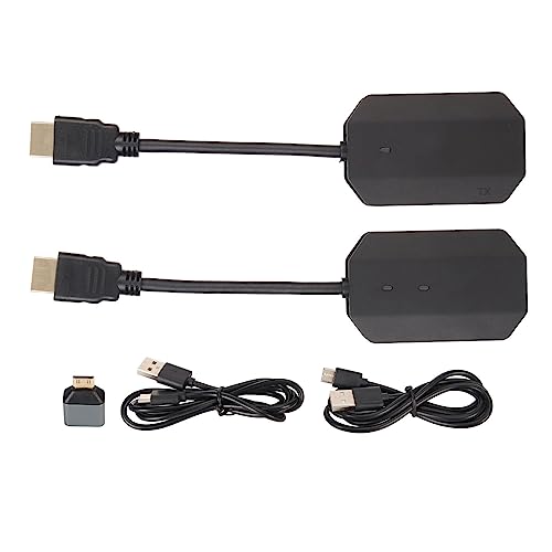 HDMI Sender und Empfänger, Computertelefon 5G WiFi USB 4K HD Drahtloses Übertragungssystem, Multi to One Screencast, für Besprechungen, Präsentationen, Gemeinsame Sitzungen usw. von Annadue