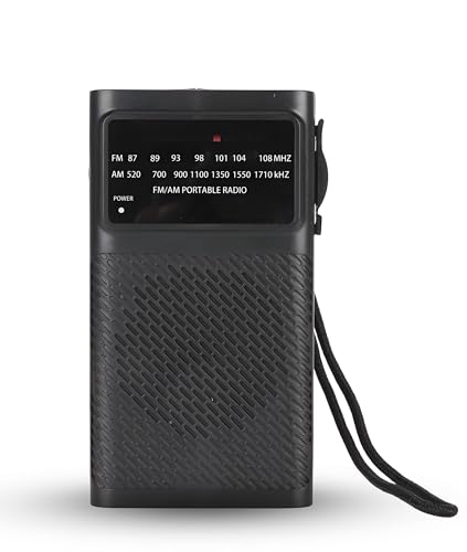 Hochempfindliches AM FM Taschenradio mit Lautsprecher und Teleskopantenne, Batteriebetriebenes Tragbares Design für den Empfang über Große Entfernungen Im Innen und Außenbereich Hochempfindliches AM FM Taschenradio mit Lautsprecher und Teleskopantenne, Batteriebetriebenes Tragbares Design für den Empfang über Große Entfernungen Im Innen und Außenbereich von Annadue