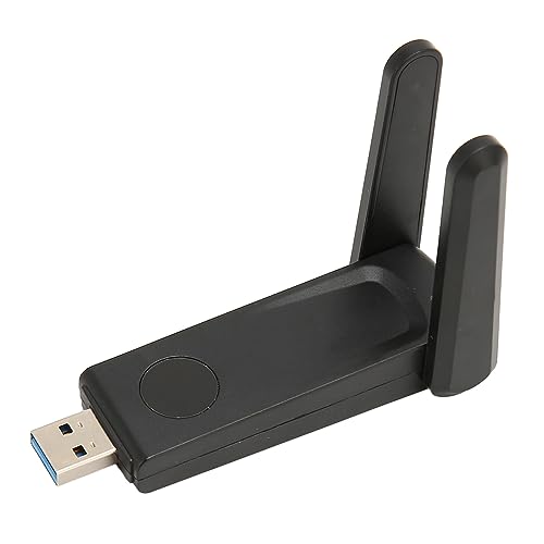Kabelloser USB WLAN Adapter, 600 Mbit/s WLAN Dongle USB 3.0 Dual Band 5G/2,4G WLAN Netzwerkadapter mit Zwei Externen Antennen für Windows XP/7/8/8.1/10 Desktop PC von Annadue